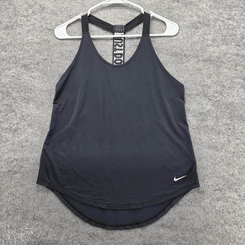 Nike Dri-FIT Tank Womens S Black Scoop Neck Moisture Wicking Tagless Breathable